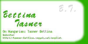 bettina tasner business card